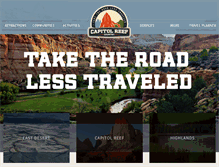 Tablet Screenshot of capitolreef.org